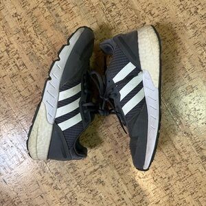 Adidas Men's gray and White Athletic Sneakers